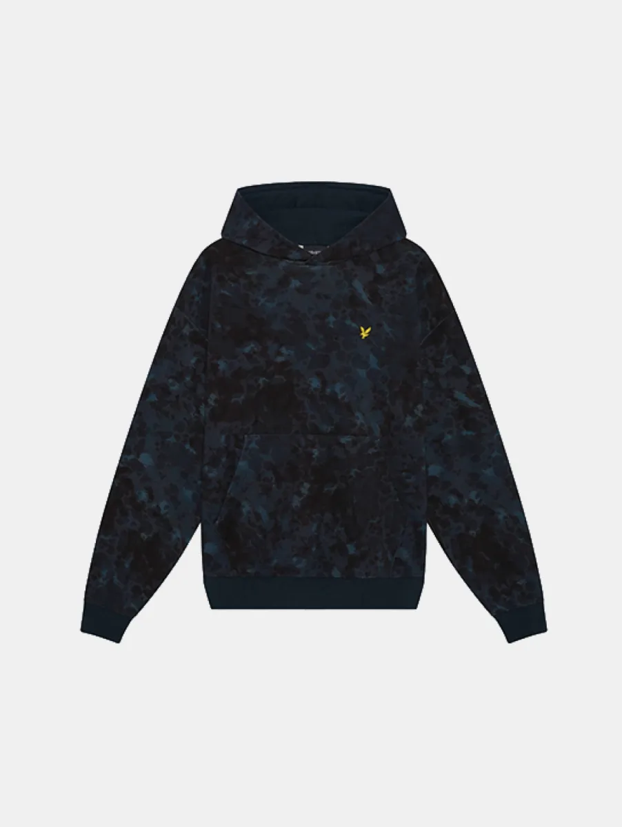 Lyle & Scott Digital Animal Print Pullover Hoodie 1 Lyle & Scott ml2588v z271 dark navy