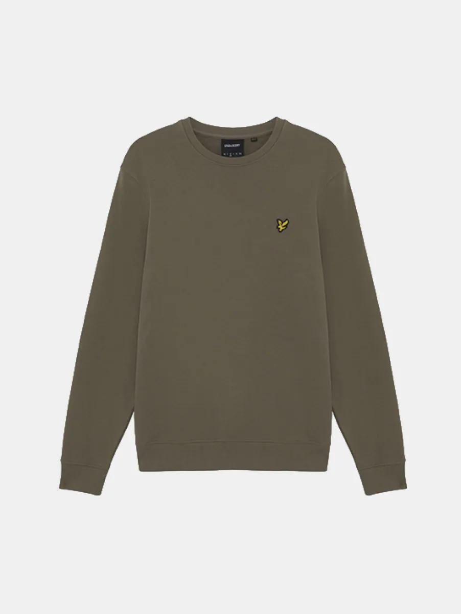 Lyle & Scott Crew Neck Sweatshirt X569 1 Lyle & Scott ml424vogt x569 khaki ash