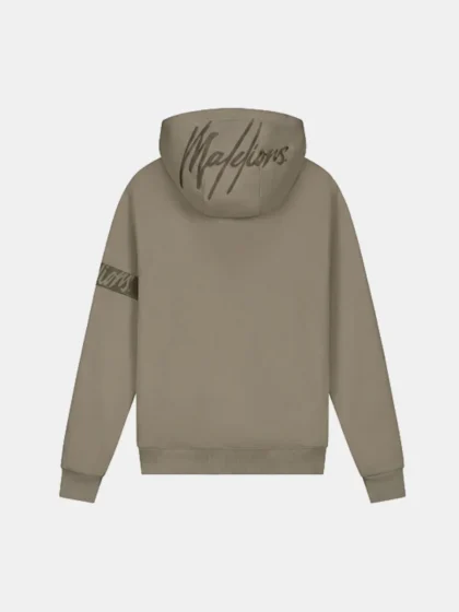 Malelions captain hoodie stone grey