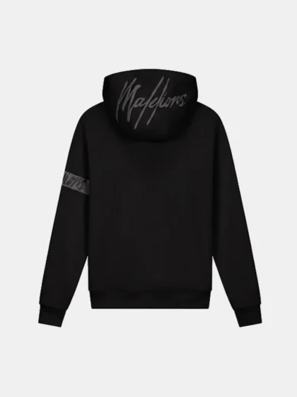 Malelions captain zip hoodie black