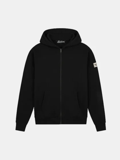 Malelions collection zip hoodie black