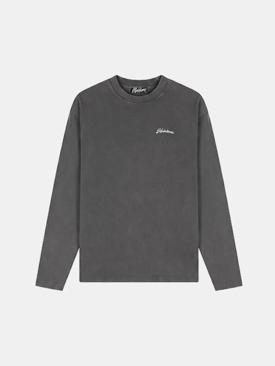 Malelions Victory Taste Longsleeve T-Shirt 2 Malelions victory taste longsleeve acid wash
