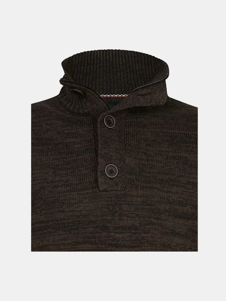 Petrol Industries Knitwear Collar 3 Petrol Industries kwc206 7156 cedar brown