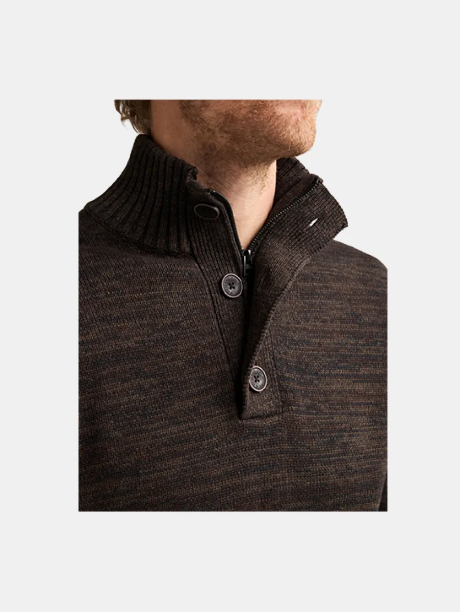 Petrol Industries Knitwear Collar 4 Petrol Industries kwc206 7156 cedar brown