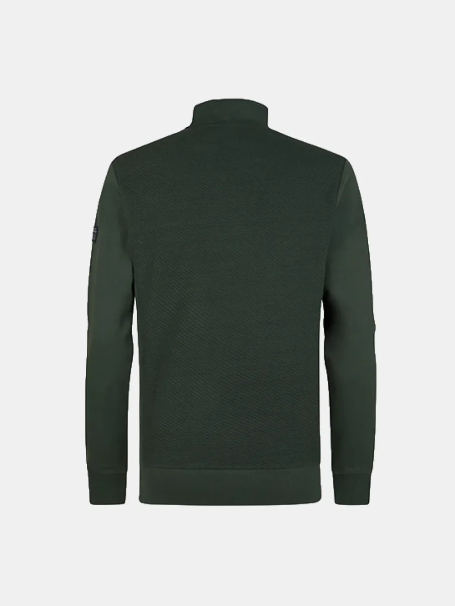 Petrol Industries Sweater Collar Zip 2 Petrol Industries swc368 6184 deep green