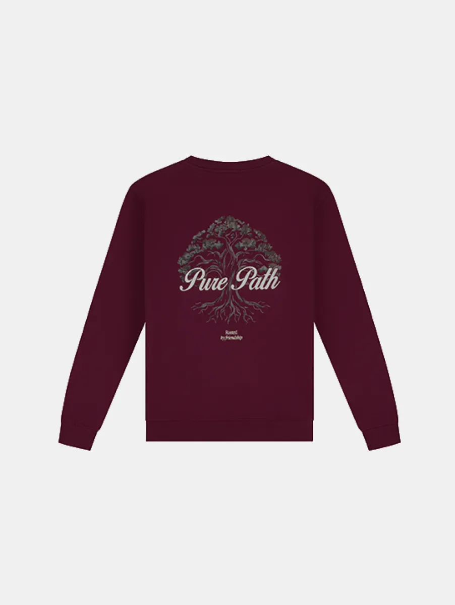 Pure Path Rooted Tree Sweater 1 Pure Path 26030301 107 wine red
