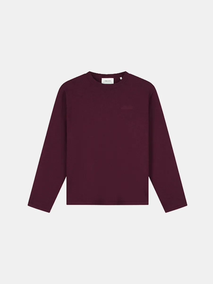 Pure Path Light Weight Knit Sweater 1 Pure Path 26030802 107 wine red
