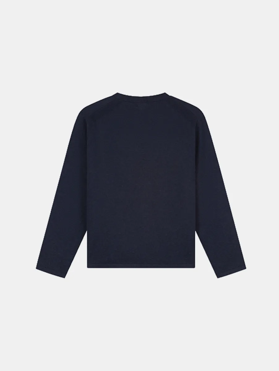 Pure Path Light Weight Knit Sweater 2 Pure Path 26030802 57 dark navy