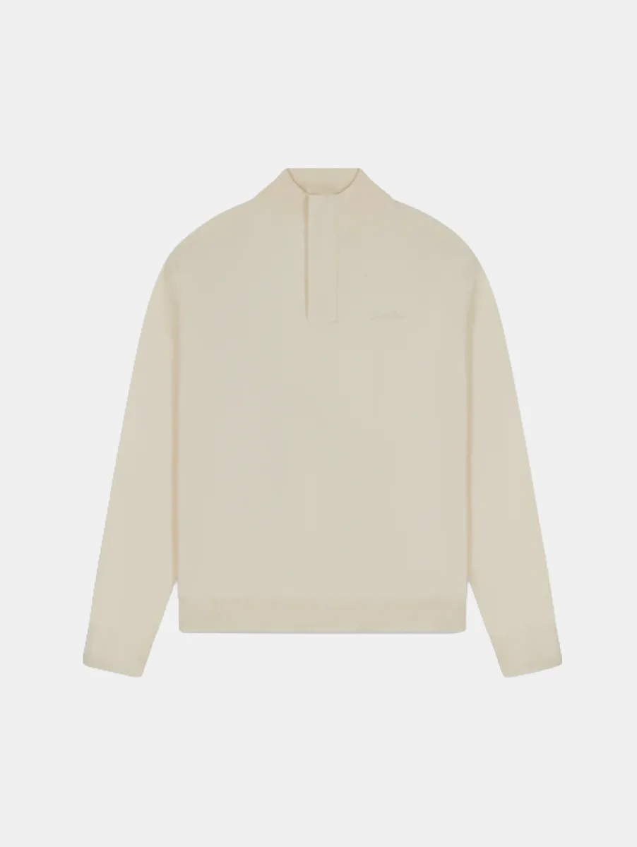 Pure Path Light Weight Hidden Half-Zip Knit 1 Pure Path 26030807 54 ecru
