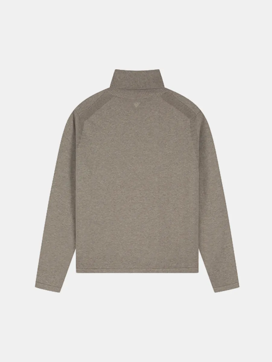 Pure Path Light Weight Knit Turtleneck 2 Pure Path 26030808 75 taupe melange
