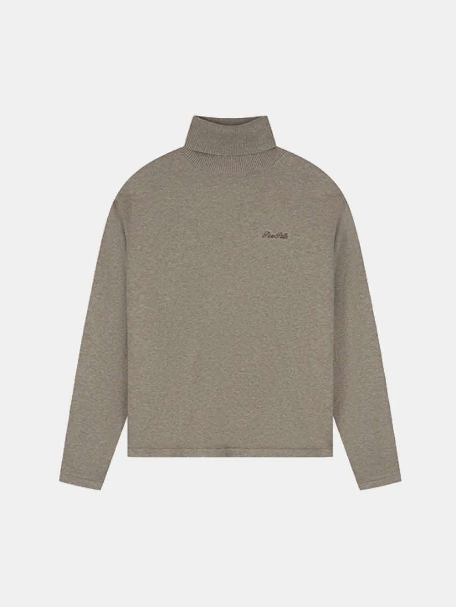 Pure Path Light Weight Knit Turtleneck 1 Pure Path 26030808 75 taupe melange