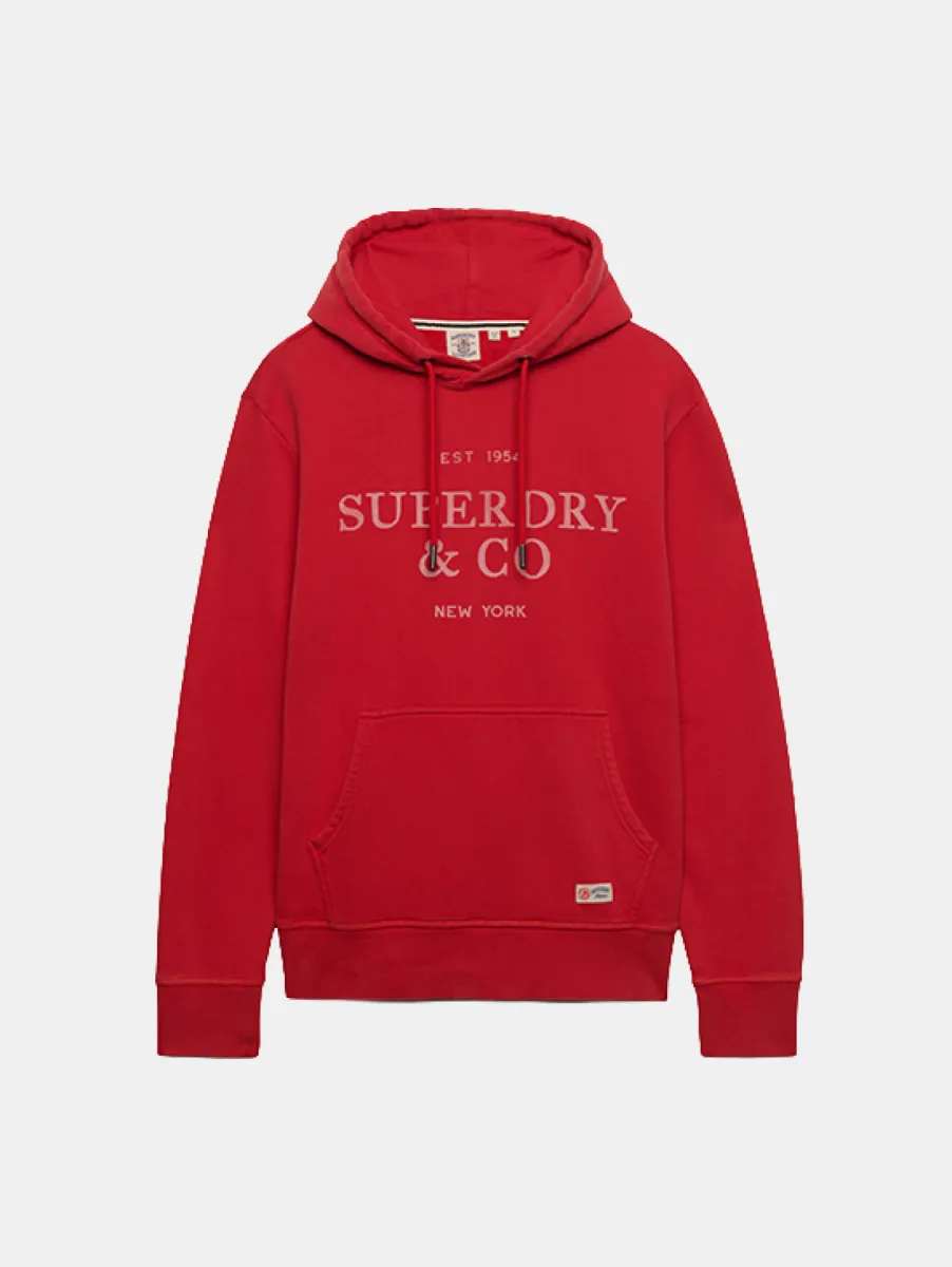 Superdry 1954 Company Relaxed Hoodie 1 Superdry m2014716a k5y base red