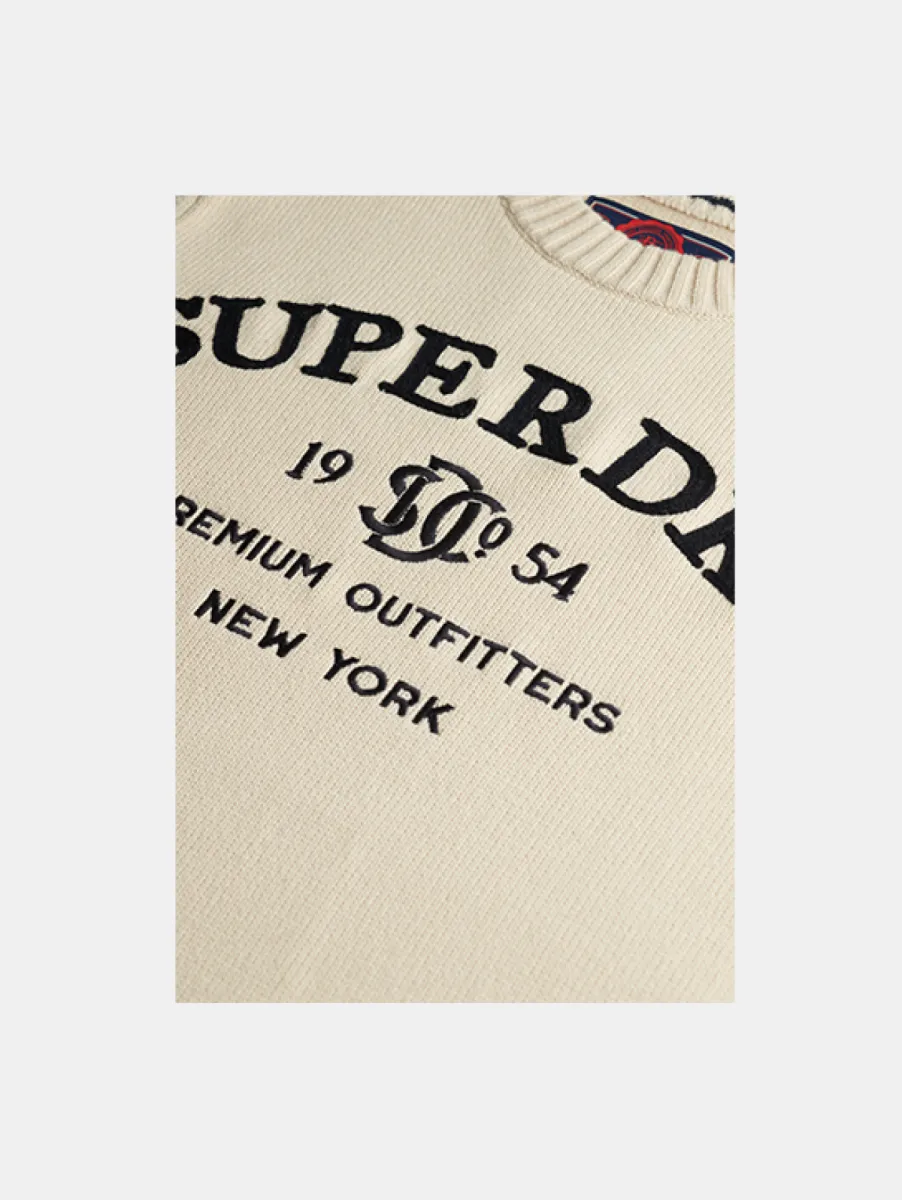 Superdry Applique Graphic Jumper 2 Superdry m6110788a 1kl rainy day grey