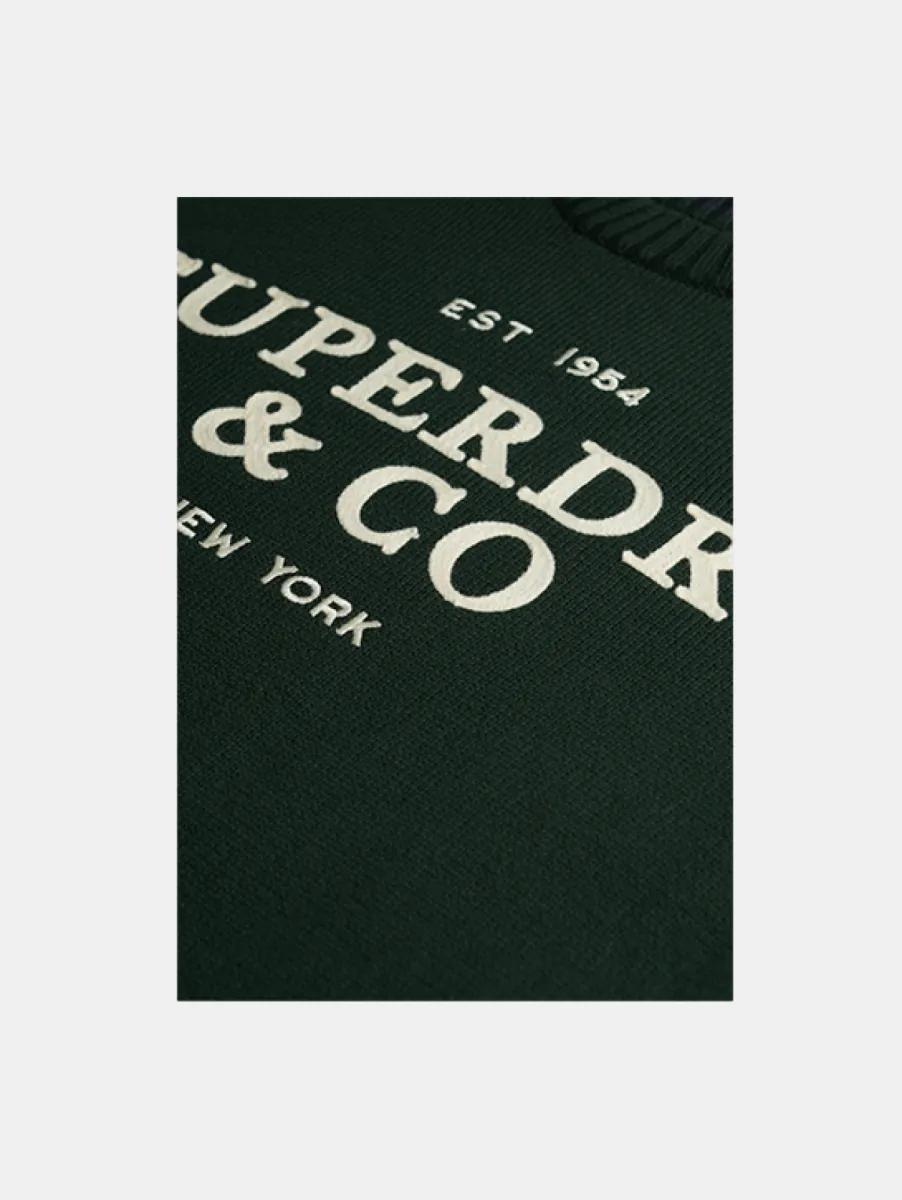 Superdry Applique Graphic Jumper 2 Superdry m6110788a 20e forest green