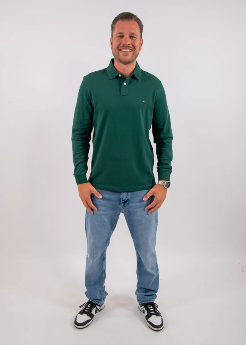 Tommy Hilfiger 1985 Regular LS Polo 4 Tommy Hilfiger mw0mw20183 l6k ornamental green