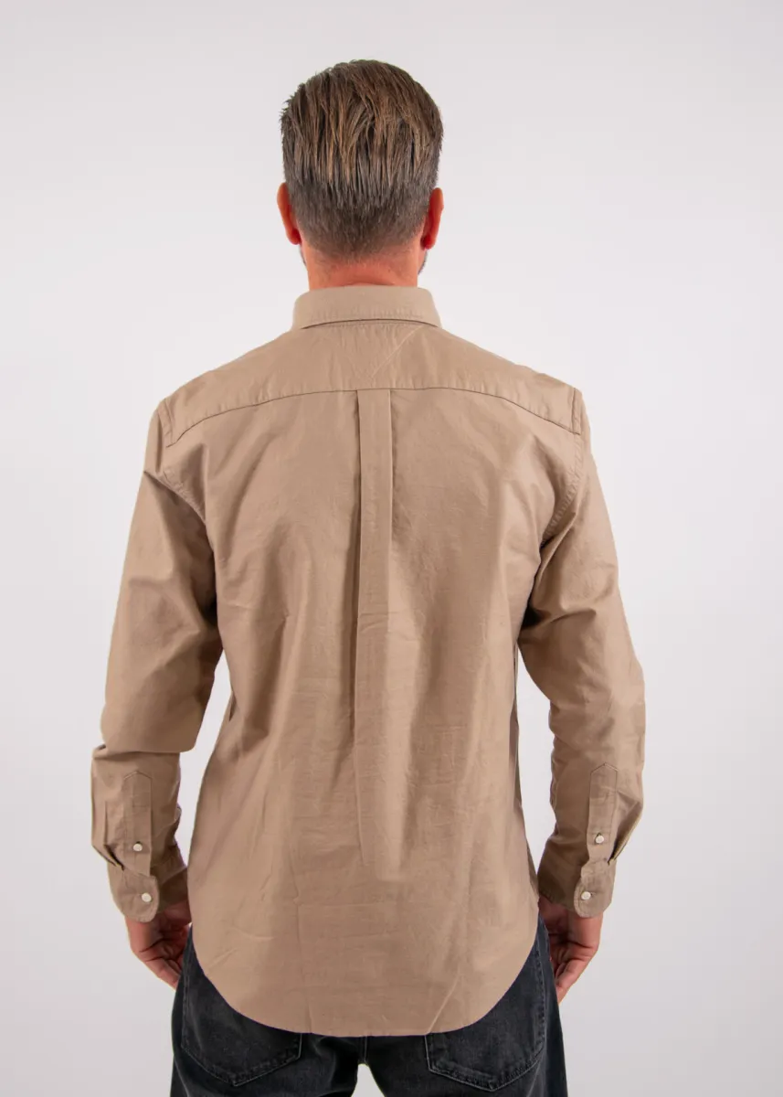 Tommy Hilfiger Solid Heritage Oxford RF Shirt 4 Tommy Hilfiger mw0mw35774 0f6 coastal taupe/coastal taupe solid