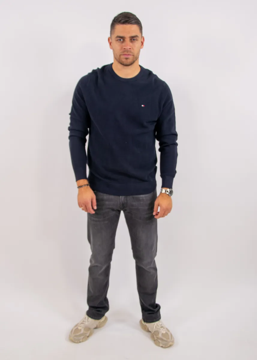 Tommy Hilfiger Essential Stucture Crew Neck 4 Tommy Hilfiger mw0mw36347 dw5 navy blue