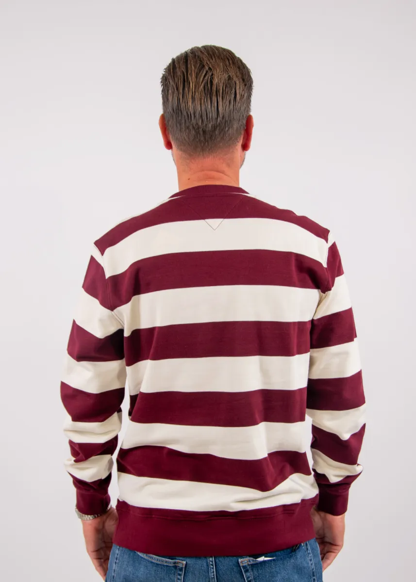 Tommy Hilfiger Essential Terry Crewneck 4 Tommy Hilfiger mw0mw37237 0ev burgundy/ivory petal