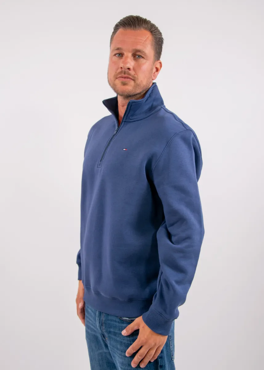 Tommy Jeans Reg Fleece 1/4 Zip Mock Neck 3 Tommy Jeans dm0dm20339 bd7 basic navy