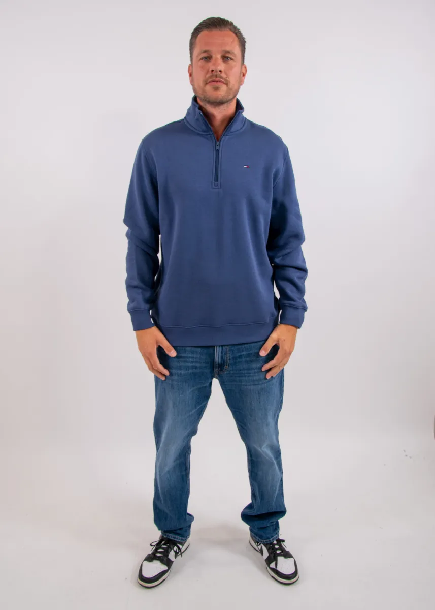 Tommy Jeans Reg Fleece 1/4 Zip Mock Neck 5 Tommy Jeans dm0dm20339 bd7 basic navy