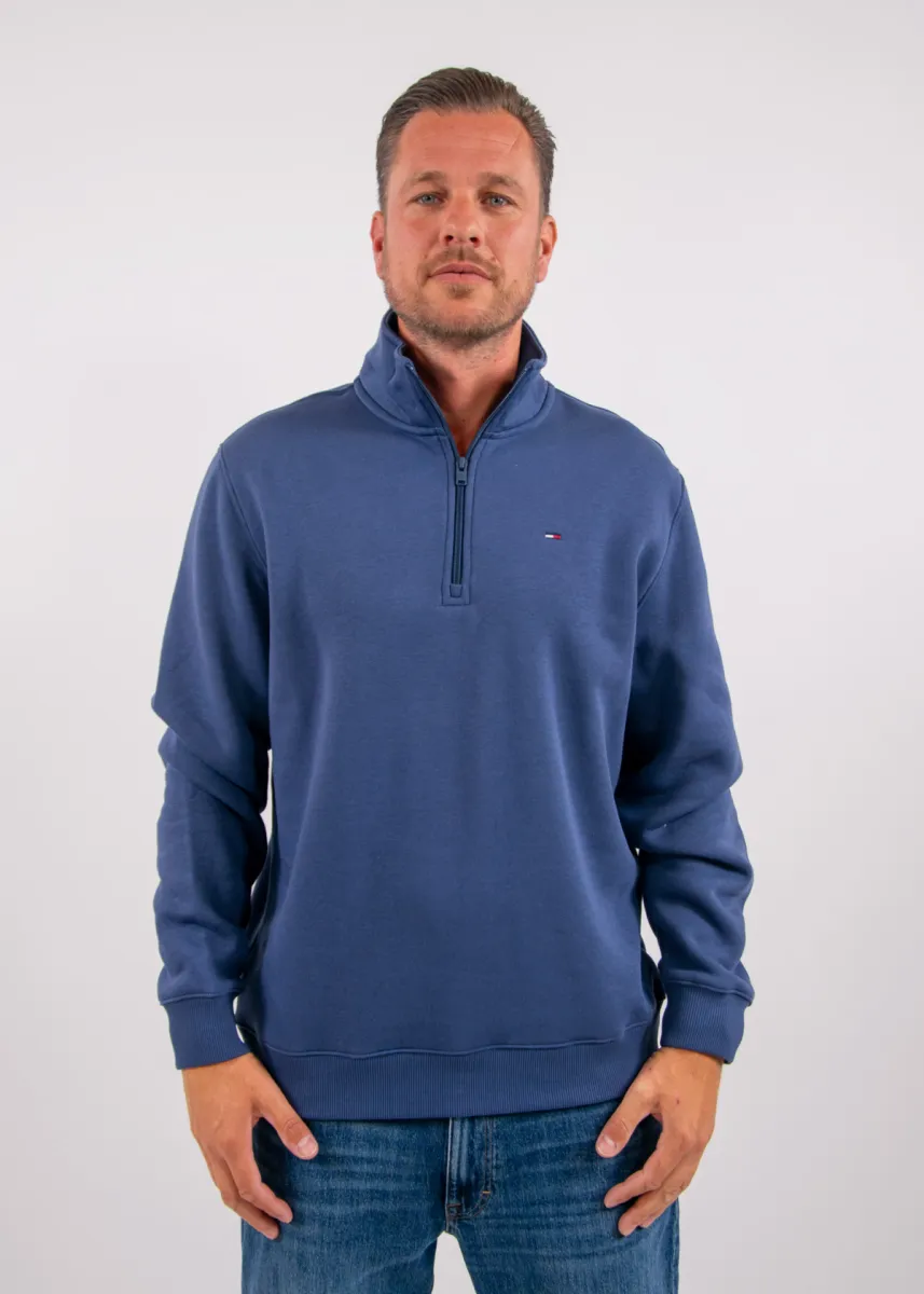 Tommy Jeans Reg Fleece 1/4 Zip Mock Neck 2 Tommy Jeans dm0dm20339 bd7 basic navy