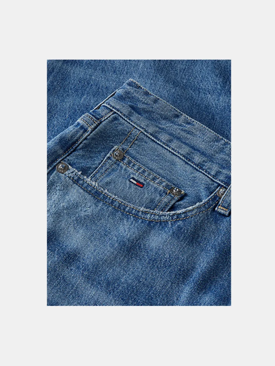 Tommy Jeans Ryan Slim Straight Fit Jeans DJ2035 3 Tommy Jeans dm0dm23685 1ab denim medium