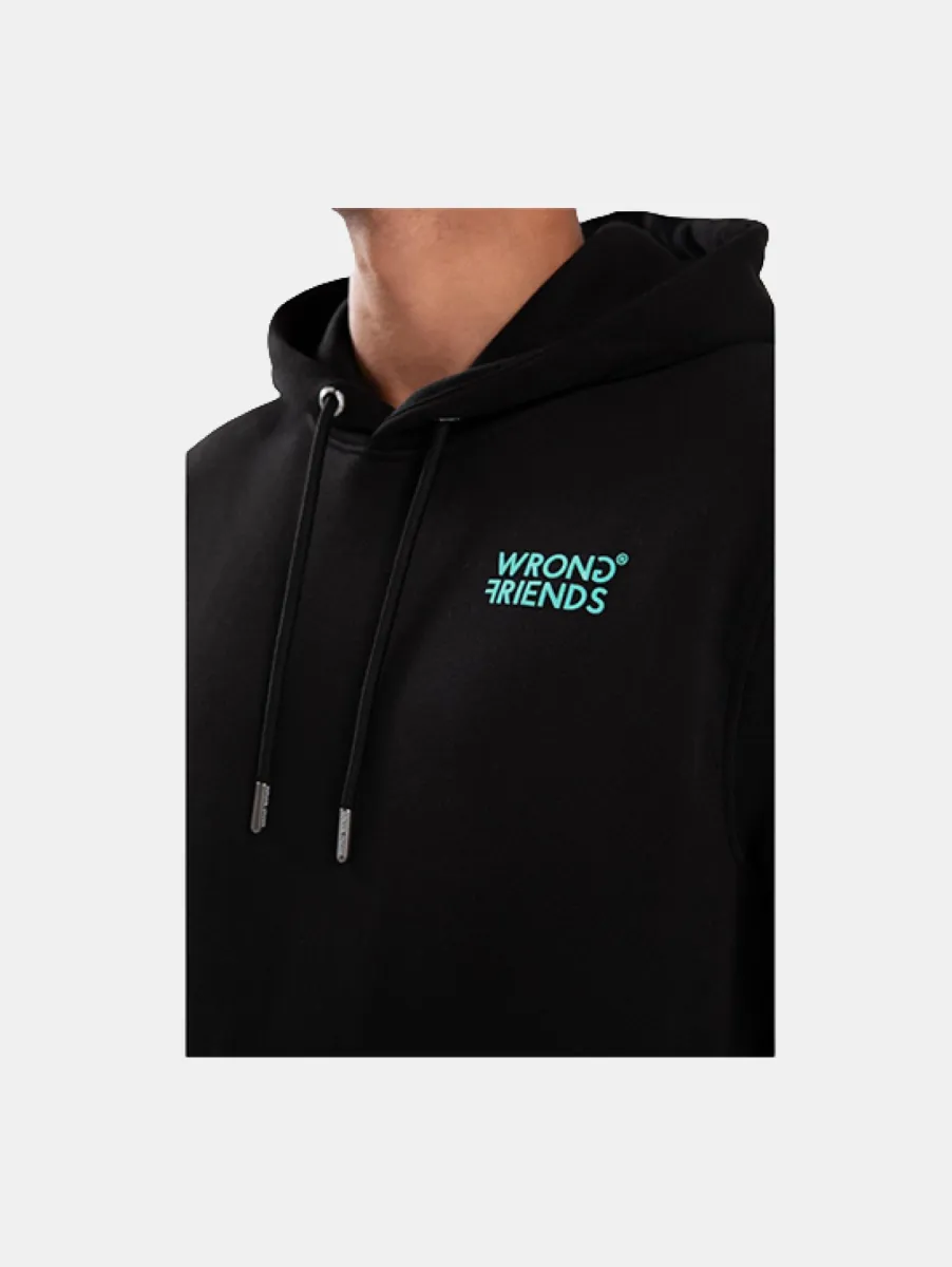 Wrong Friends Bellevue Hoodie 2 Wrong Friends bellevue hoodie black