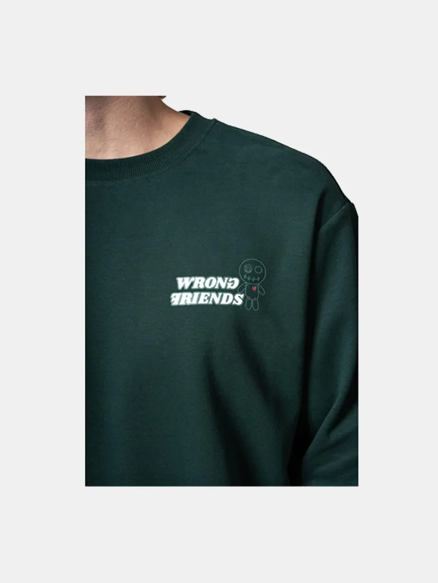 Wrong Friends Bellingham Longsleeve 2 Wrong Friends bellingham longsleeve dark green