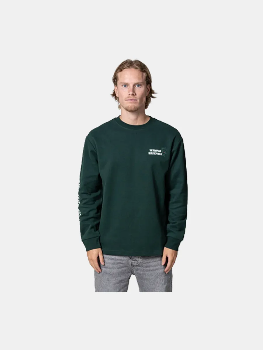 Wrong Friends Bellingham Longsleeve 1 Wrong Friends bellingham longsleeve dark green