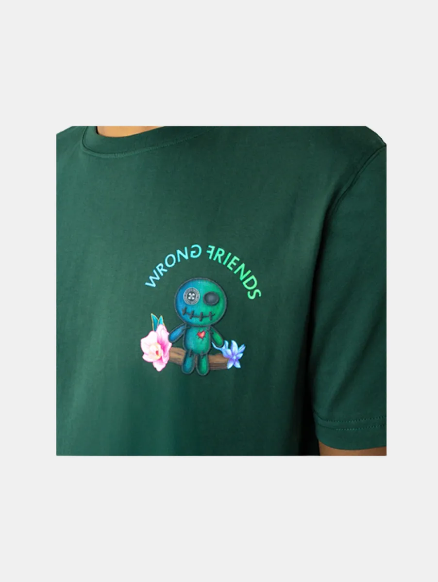 Wrong Friends Denver T-Shirt 3 Wrong Friends denver t-shirt dark green