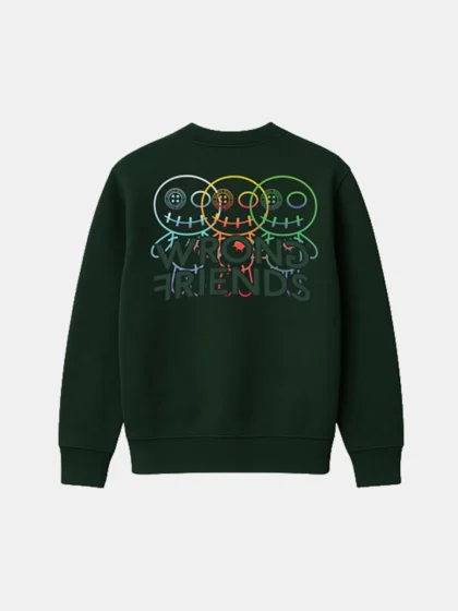 Wrong Friends fort collins sweater dark green