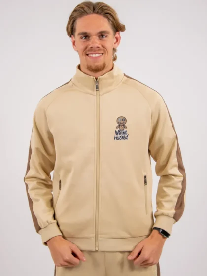 Wrong Friends maupin track jacket beige