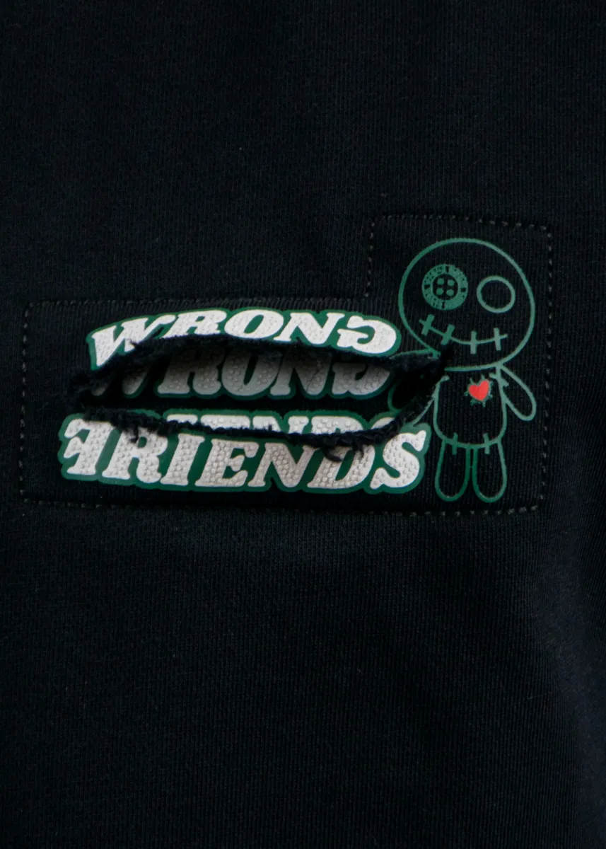 Wrong Friends Zamaya Hoodie 5 Wrong Friends zamaya hoodie black