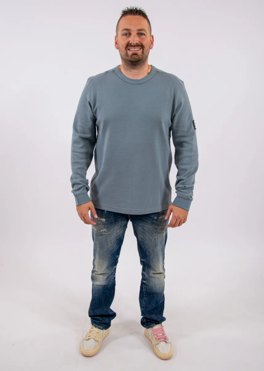 Calvin Klein Jeans LS Waffle Badge Crewneck Tee 5 Calvin Klein Jeans lv04rj209g pfo steel gray