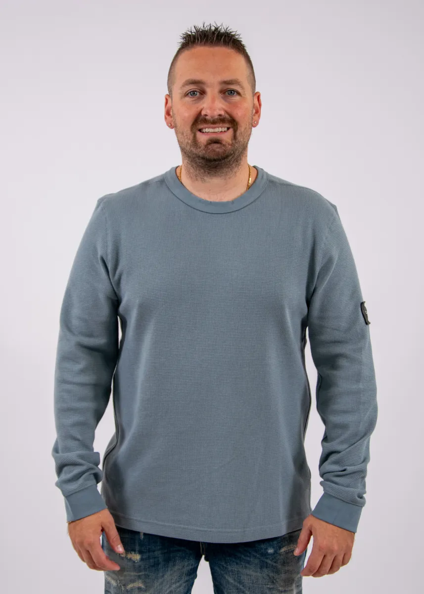 Calvin Klein Jeans LS Waffle Badge Crewneck Tee 2 Calvin Klein Jeans lv04rj209g pfo steel gray