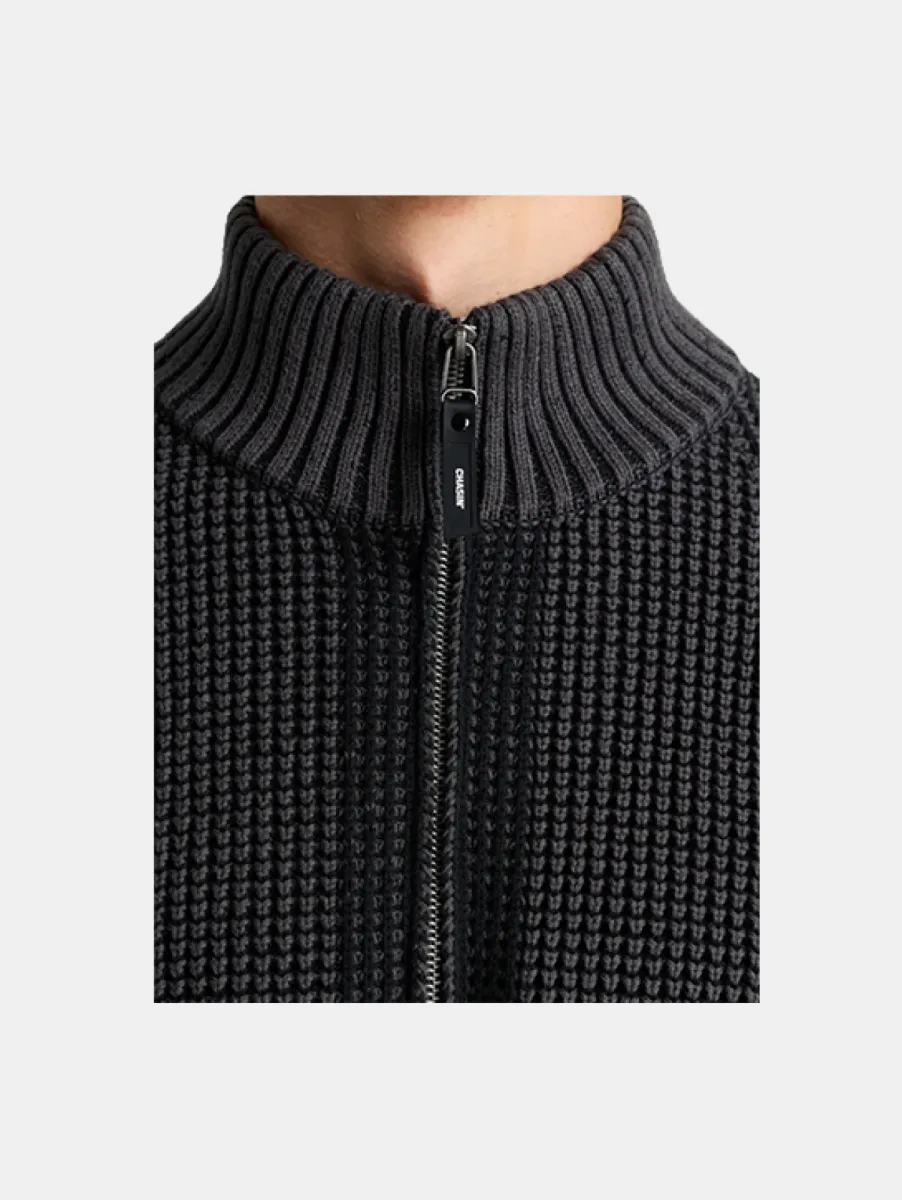 Chasin' Oliver Dual Half Zip 2 Chasin' 31140005 e80 black oyster