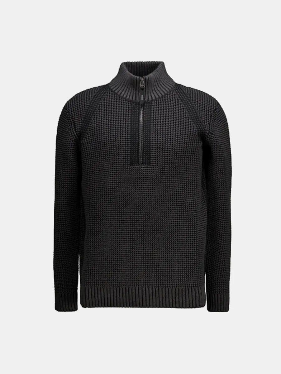 Chasin' Oliver Dual Half Zip 1 Chasin' 31140005 e80 black oyster