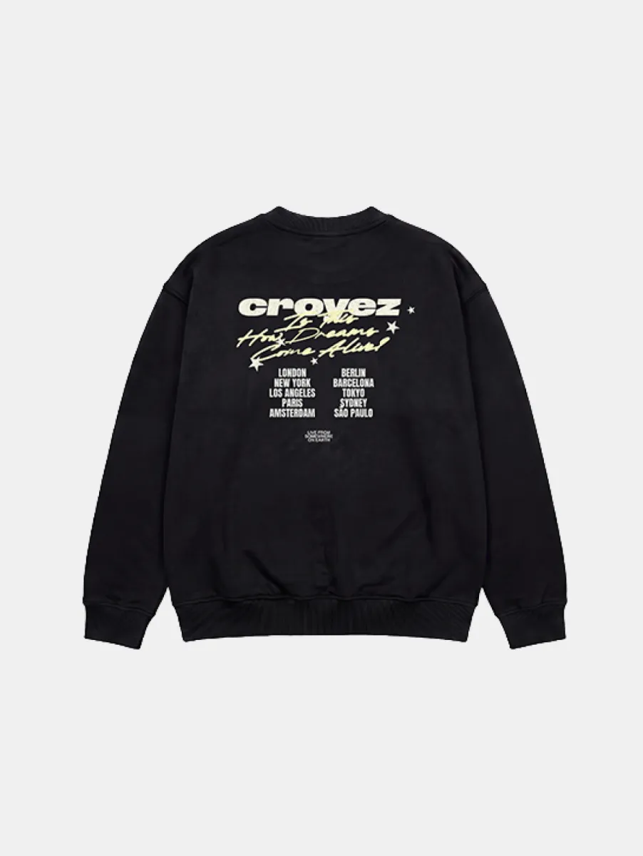 Croyez Worldtour Heavy Sweater 2 Croyez worldtour heavy sweater black