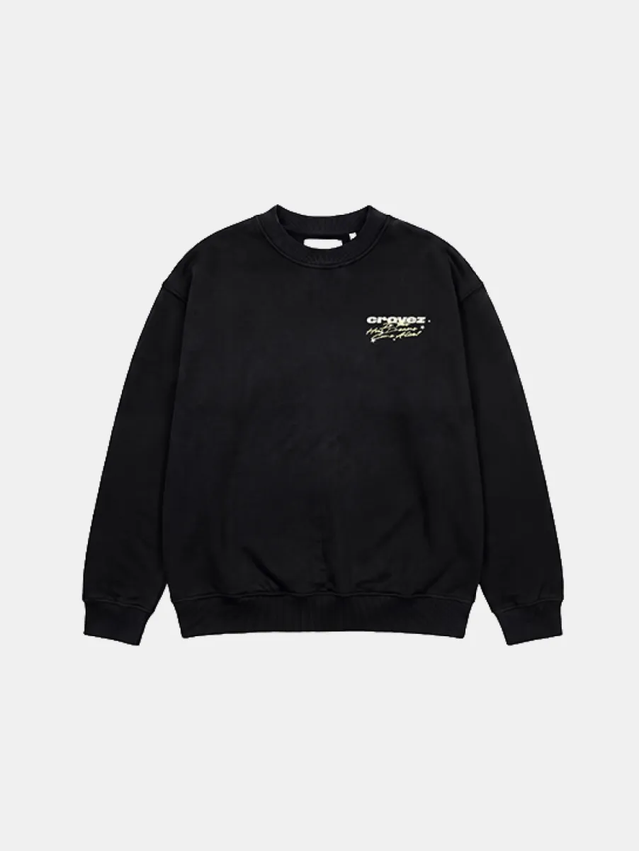Croyez Worldtour Heavy Sweater 1 Croyez worldtour heavy sweater black