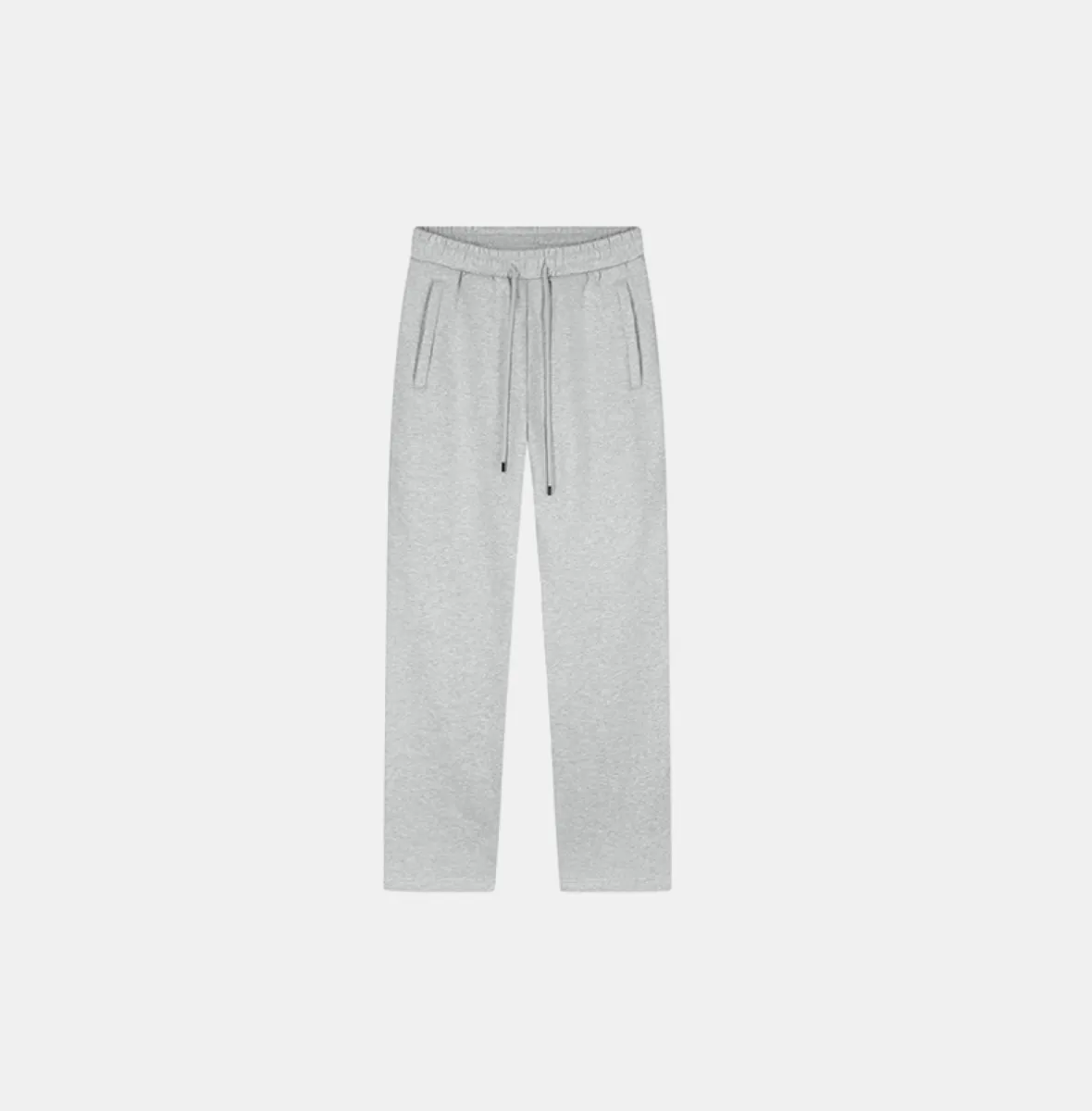 Jorcustom fleece straight fit jogger - grey melange 1 Jorcustom fleece straight fit jogger grey melange