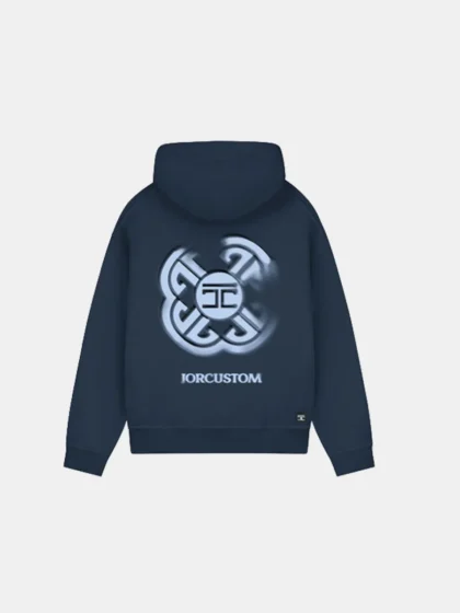 Jorcustom monogram fleece midnight blue