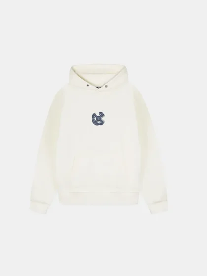 Jorcustom monogram fleece oversized white