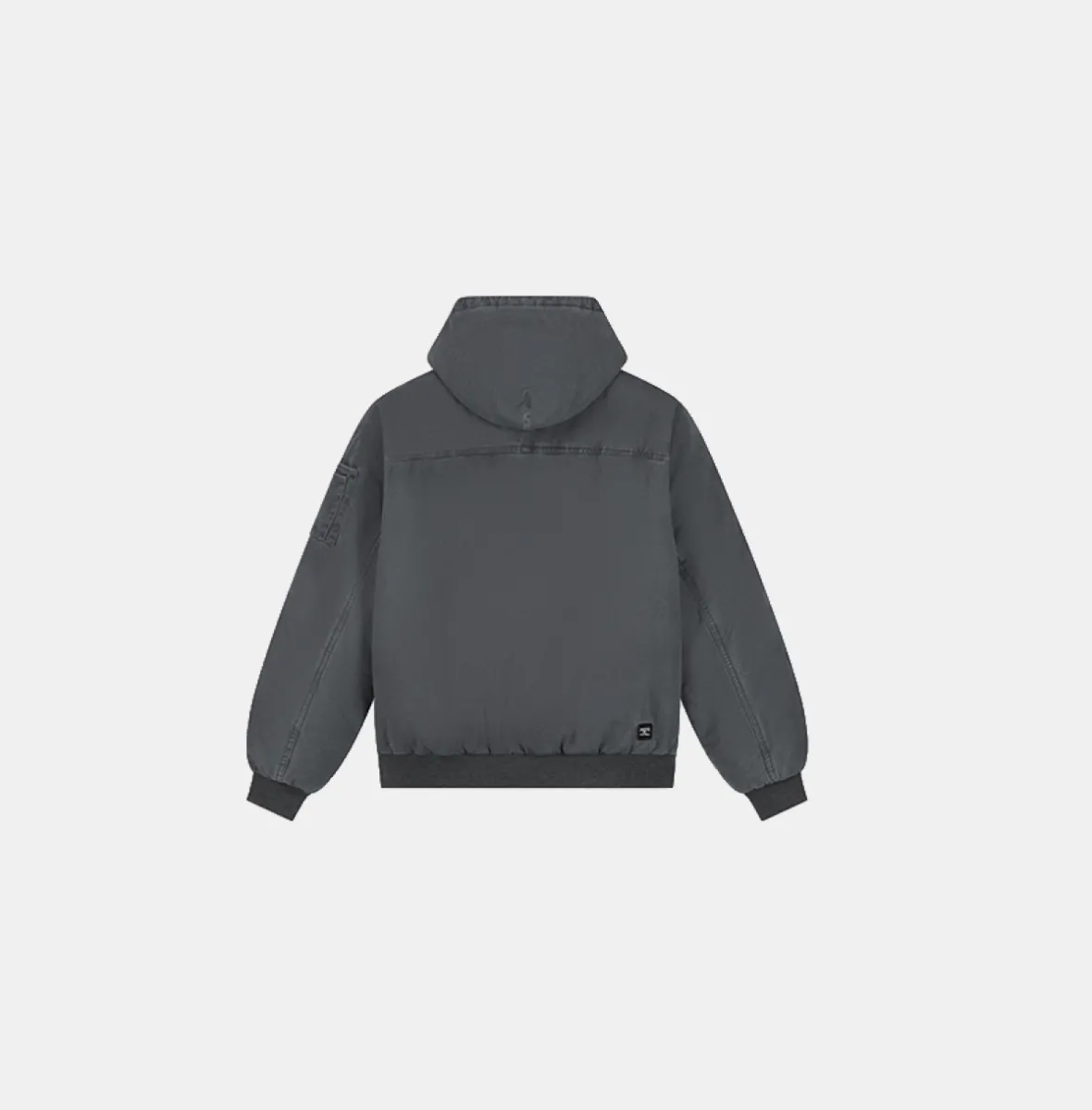 Jorcustom Puffed hooded jacket - Acid grey 2 Jorcustom Puffed hooded jacket Acid grey