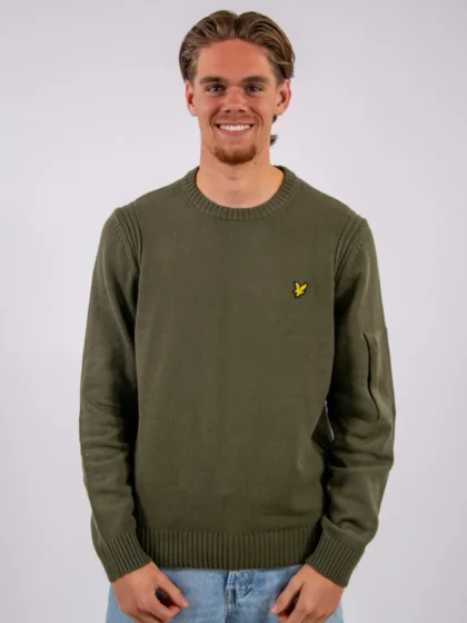 Lyle & Scott kn2540v y294 true olive