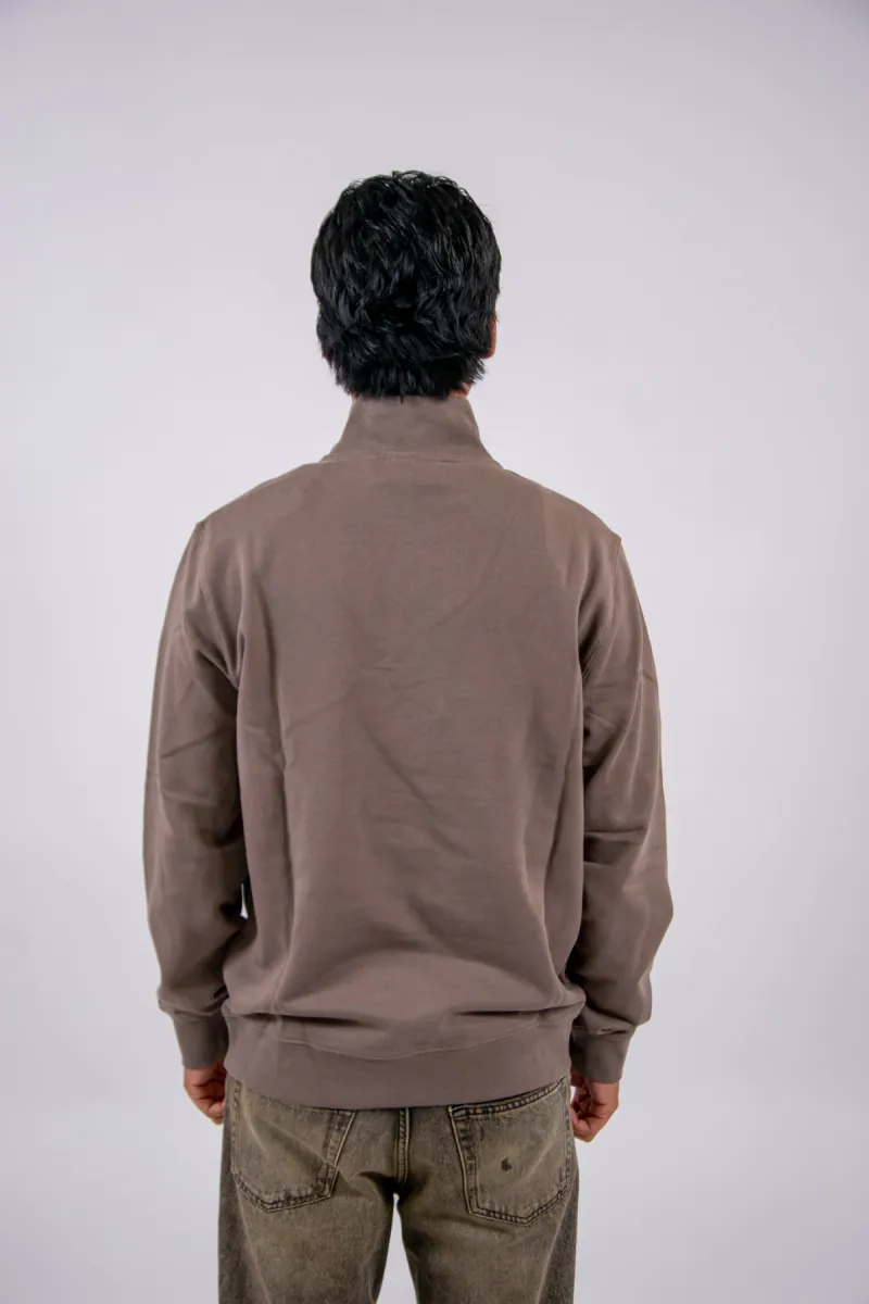 Lyle & Scott Superfine Quater Zip Sweatshirt 3 Lyle & Scott ml2258tont y268 mink taupe