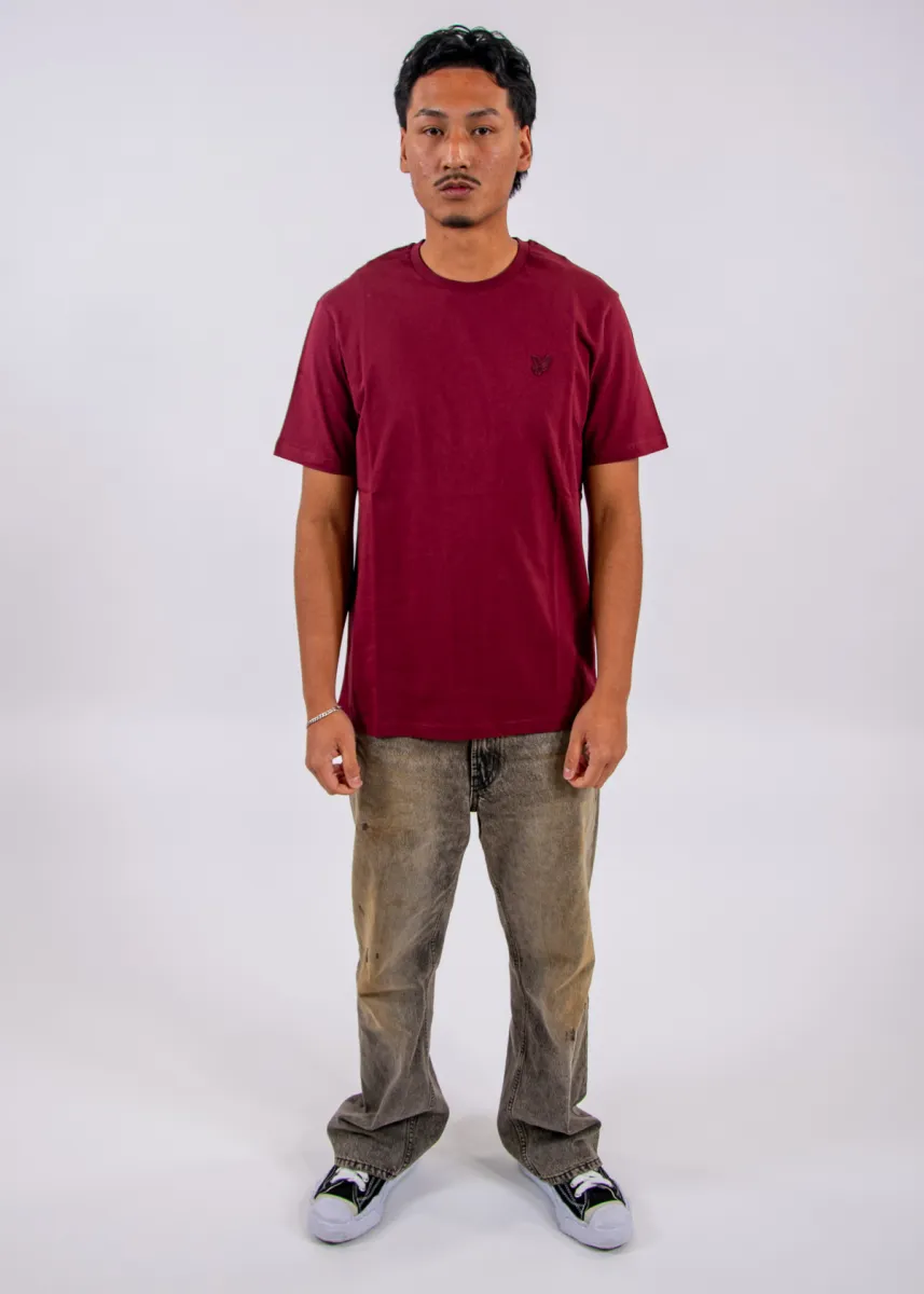 Lyle & Scott Superfine T-Shirt W976 4 Lyle & Scott ts2255tont w976 fairway burgundy