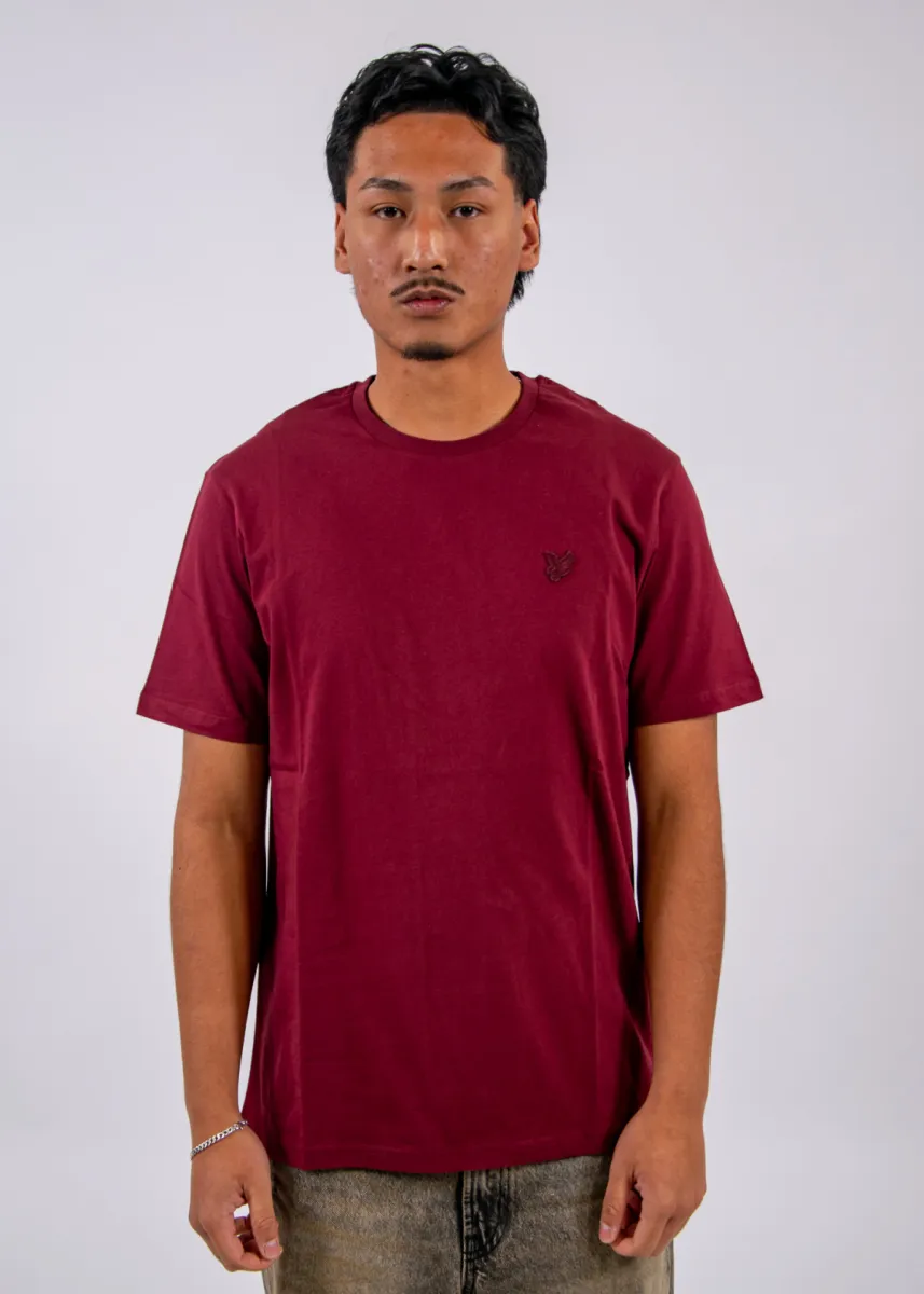 Lyle & Scott Superfine T-Shirt W976 1 Lyle & Scott ts2255tont w976 fairway burgundy