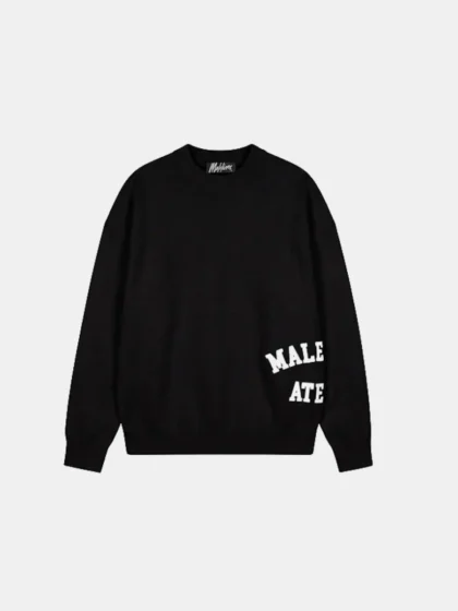 Malelions knitted atelier sweater black