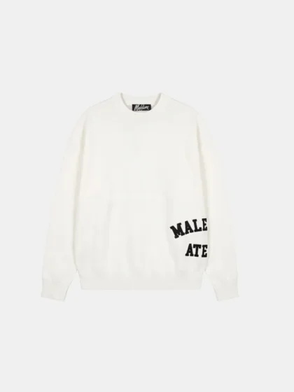 Malelions knitted atelier sweater off-white