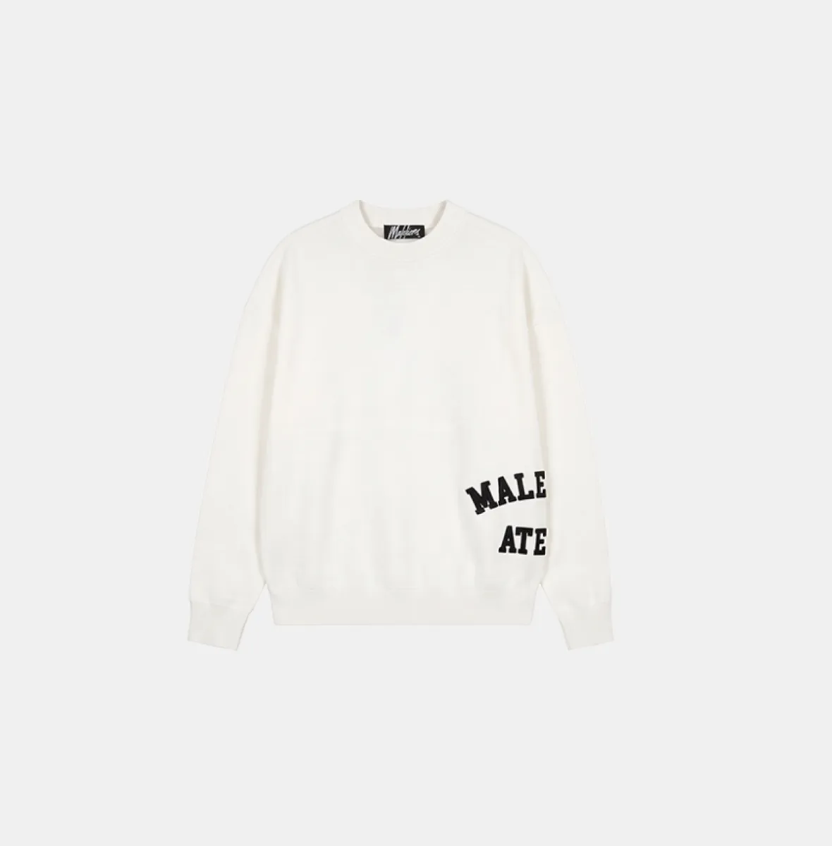 Malelions Knitted Atelier Sweater 1 Malelions knitted atelier sweater off-white